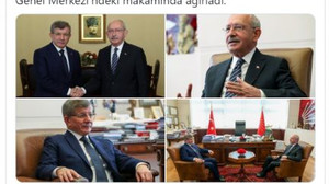 Davutoğlu, Kılıçdaroğlu'nu ziyaret etti