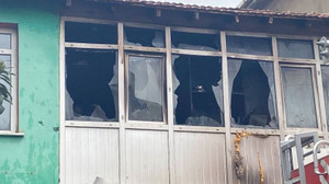 2 katlı binada korkutan yangın