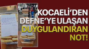 Kocaeli'den Defne'ye ulaşan duygulandıran not!