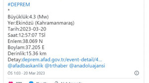 Kahramanmaraş'ta korkutan deprem!