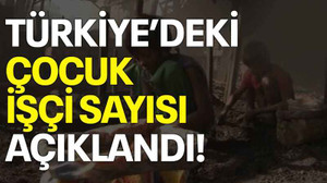 Türkiye'deki çocuk işçi sayısı açıklandı!