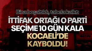 İttifak ortağı parti, seçime 10 gün kala Kocaeli’de kayboldu!