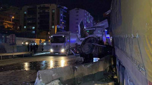 Feci kazadan burnu bile kanamadan kurtuldu