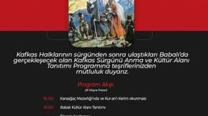 21 Mayıs 1864 Çerkes Sürgünü 158. yılında anılacak