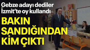 Gebze adayı dediler İzmit’te oy kullandı, Bakın sandığından kim çıktı