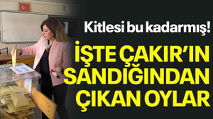 Kitlesi bu kadarmış! İşte Çakır’ın sandığından çıkan oylar