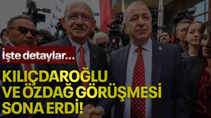 Kemal Kılıçdaroğlu-Ümit Özdağ görüşmesi sona erdi! İşte detaylar...