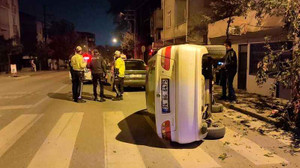 Kaza ihbarına geldiler, araç dışında kimseyi bulamadılar