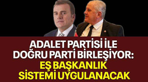Adalet Partisi ile Doğru Parti birleşiyor: Eş başkanlık sistemi uygulanacak