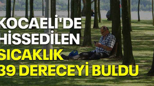Kocaeli'de hissedilen sıcaklık 39 dereceyi buldu