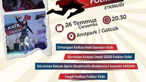 Kafkas Halk Oyunları Gölcük'te resital sunacak
