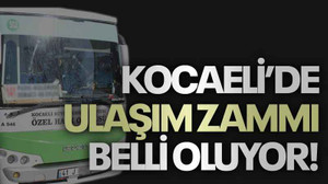 Kocaeli’de ulaşım zammı belli oluyor!