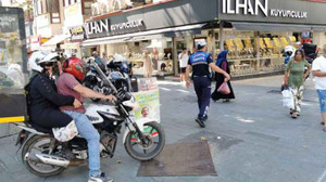 Zabıta ve Emniyetten motosiklet denetimi