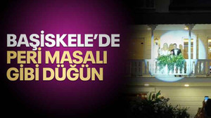 Başiskele'de peri masalı gibi düğün