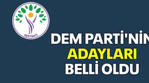 DEM Parti'nin adayları belli oldu