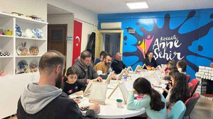 Bu kez anneler değil, babalar çocuklarıyla vakit geçirdi