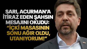 Bülent Sarı, Anıl Acurman’a itiraz eden şahsın mesajını okudu: “İçki masasının sonu ağır oldu, utanıyorum!”
