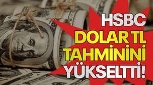 HSBC, dolar TL tahminini yükseltti!