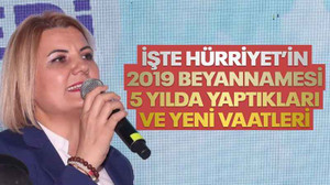 İşte Hürriyet’in 2019 beyannamesi, 5 yılda yaptıkları ve yeni vaatleri