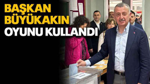 Başkan Büyükakın oyunu kullandı