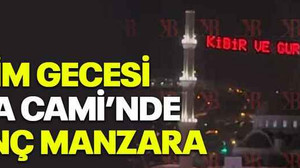 Seçim gecesi Paşa Cami’nde ilginç manzara
