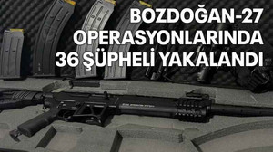 Bozdoğan-27 operasyonlarında 36 şüpheli yakalandı