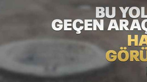 Kocaeli’de bu yoldan geçen araçlar hasar görüyor