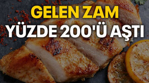 Tavuk etine bir yılda yüzde 200'ü aşan zam