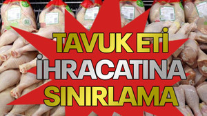 Tavuk eti ihracatına sınırlama