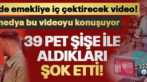 Sosyal medya bu videoyu konuşuyor! 39 şişe ile marketten aldıkları şok etti!
