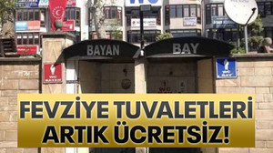 Fevziye tuvaletleri artık ücretsiz!