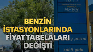 Benzin istasyonlarında fiyat tabelaları değişti