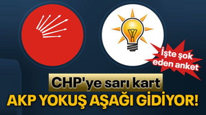 İşte şok eden anket, AKP yokuş aşağı gidiyor! CHP'ye sarı kart