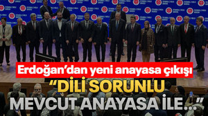 Erdoğan’dan yeni anayasa çıkışı “Dili sorunlu mevcut anayasa ile…”