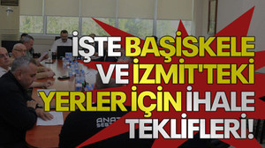 İşte Başiskele ve İzmit'teki yerler için ihale teklifleri!