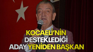 Kocaeli’nin desteklediği aday yeniden başkan