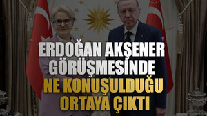Erdoğan Akşener görüşmesinde ne konuşulduğu ortaya çıktı