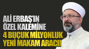 Ali Erbaş’ın özel kalemine 4 buçuk milyonluk yeni makam aracı!