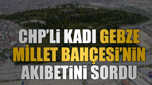 CHP’li Kadı Gebze Millet Bahçesi’nin akıbetini sordu