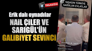 Nail Çiler ve Sarıgül'ün galibiyet sevinci