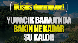 Düşüş durmuyor! Yuvacık Barajı’nda bakın ne kadar su kaldı!