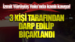 İzmit Yürüyüş Yolu'nda kanlı kavga! 3 kişi tarafından darp edilip bıçaklandı