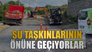 Su taşkınlarının önüne geçiyorlar