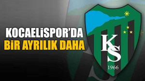 Kocaelispor’da bir ayrılık daha