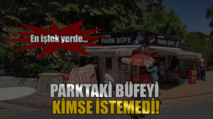 En işlek yerde… Parktaki büfeyi kimse istemedi!