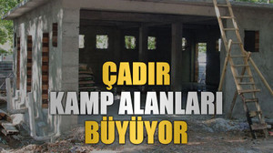 Çadır kamp alanları büyüyor