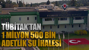TÜBİTAK’tan 1 milyon 500 bin adetlik su ihalesi