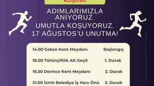 17 Ağustos Anma Koşusu Gebze’den başlayacak