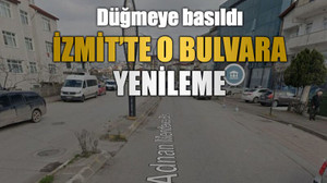Düğmeye basıldı, İzmit’te o bulvara yenileme…