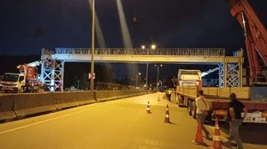 Sezai Karakoç üst geçidinde 72 ton çelik kullanılacak